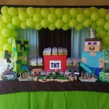 Gemma S 7th Birthday Party Party Minecraft Birthday Party Minecraft Birthday