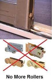 Fix A Sliding Door Without Replacing The Rollers With Replacement Wheels Sliding Glass Door Repair Screen Door Repair Door Repair