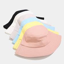 Unisex Summer Foldable Bucket Hat Women Outdoor Sunscreen Cotton Fishing Hunting Cap Men Bob Chapeau Sun Hats Lastest Fashion And Style L'extérieur du chapeau est brodé avec. unisex summer foldable bucket hat women
