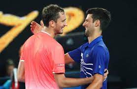 That was quick from meddie. Daniil Medvedev Shows Respect For Novak Djokovic Ahead Of Ao Final