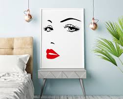 Popular love story wall decal of good quality and at affordable prices you can buy on aliexpress. Eyes Lips Girl Woman Face Make Up Fashion Love Vinyl Wall Art Decor For Living Room Decals Bedroom Decal Office Beauty Wall Stickers