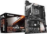 B450 AORUS Elite (AMD Ryzen AM4/ M.2 Thermal Guard/Hmdi/DVI/USB 3.1/DDR4/ATX/Motherboard) Gigabyte
