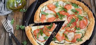 Te enseñamos a cocinar recetas fáciles cómo la receta de rollitos de salmon ahumado. Tarta De Hojaldre Y Salmon Ahumado Con Verduras Nestle Cocina