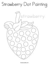 Free, printable princess dot marker pages are perfect for your little one that loves princesses and to use as a birthday party activity! Strawberry Dot Painting Coloring Page Twisty Noodle Dot Painting Fruit Coloring Pages Coloring Pages