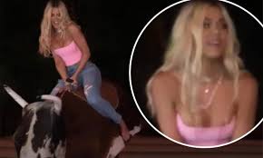 Khloe Kardashian and sisters take a wild ride on a mechanical bull at her  35th birthday bash | Daily Mail Online
