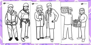 Female doctor and patient coloring page. Free People Who Help Us Colouring Sheets Teacher Made