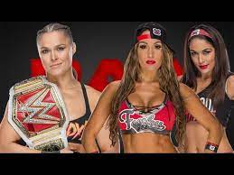 WWE RAW 15, October 2018: Ronda Rousey vs Nikki Bella & Brie Bella ...
