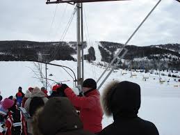 That's basically what snow tubing is about. Blue Mountain Resort Wikipedia