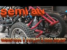 Pengen tahu tipe motor viar roda tiga apa saja yang saat ini bisa agan pinang untuk jadi teman usaha? Modifikasi Motor Roda 3 2 Roda Depan Youtube