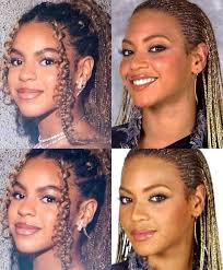 Music legend and icon Blue Ivy poses with opening act Beyonce, grandmother  Tina Knowles and personal bodyguard and aunt Solange in a newly surfaced  photo.