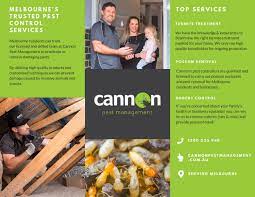 Singapore #1 pest control, bed bugs & termite control company in singapore 100% free no obligation onsite quotation contact us learn. Cannon Pest Management Brochure Visual Ly