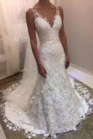 Ivory V Neck Sheath Sleeveless Backless Charming Lace Wedding Dresses N1795 Online Wedding Dress Backless Wedding Cheap Bridal Dresses