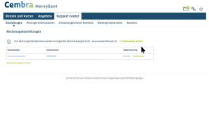 The company's services include personal loans, vehicle financing, credit cards, and savings and insurance services. Monatsabrechnung