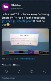 It is no longer available for samsung smart tvs. Twitch App Removed From Samsung Tvs Here Re Some Alternatives You Can Try Piunikaweb