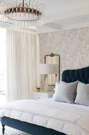 Check out our grey accent wall selection for the very best in unique or custom, handmade pieces from our wall décor shops. Dark Blue Velvet Tufted Bed On Gray Accent Wall Transitional Bedroom