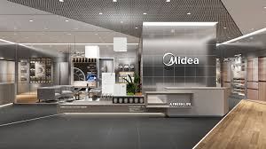 Midea On Behance Home Appliance Store Showroom Design Interior Design