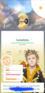 Shiny Lunatone - Pokemon Trade Go | Ebay