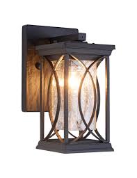 Check spelling or type a new query. Outdoor Wall Lantern Small Modern Exterior Light Fixtures Aluminum Housing With Crack Like Glass Ul And Ip65 Waterproof Wall Sconce Outdoor Wall Light For Porch Garage Front Door Black Finish Buy Online In