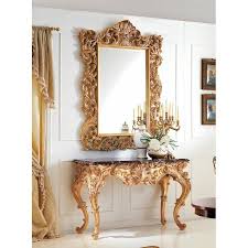 56 Solid Wood Console Table In 2020 Wood Console Mirrored Console Table Wood Console Table