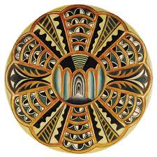The table is triangular and measures 48 feet (14.63 m) on each side. Judy Chicago Dinner Party Test Plate Isabella D Este 1979 Mutualart