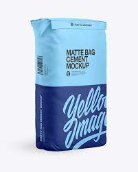 Download Matte Paper Cement Bag Mockup In Bag Sack Mockups On Yellow Images Object Mockups