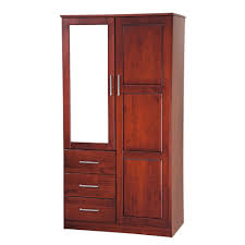 Gorgeous vintage lane mid century modern tall. Solid Wood Metro 2 Door Wardrobe Armoire With Mirror 3 Drawers More Than A Furniture Store