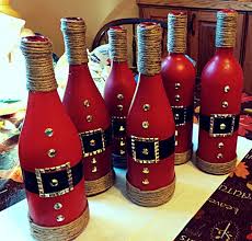 10 Wine Bottles Decoration Ideas For Christmas Page 8 Of 11 Zoomzee Org Christmas Wine Bottles Christmas Wine Santa Wine Bottle
