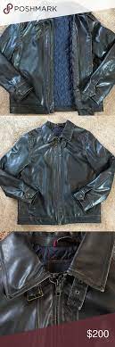 Men S Large Tommy Hilfiger Leather Lined Jacket Vintage Tommy Hilfiger Jackets Tommy Hilfiger Jacket Men Tommy Hilfiger Winter Jacket