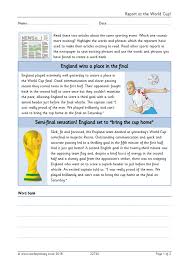 Split your newspaper report up into paragraphs to help the reader clearly understand the information. Ks2 Newspapers Teachit Primary