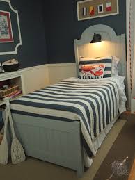 To make a bed with footboard and headboard. Diy Headboard And Footboard With Beadboard And Nautical Light The Kim Six Fix