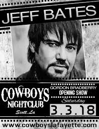 Jeff Bates & Gordon Bradbury This Saturday Night...