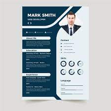 This resume format allows you to emphasize both your work experience and relevant skills. Free Vector Minimalist Cv Template