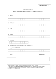 Cererea pentru eliberarea unui duplicat al cardului de sanatate pierdut se depune la casa de asigurari de sanatate din judetul in care ai domiciliu. Http Www Aopsnaj Ro Info Ceas 2015 Cerere Card Neprimit Pdf