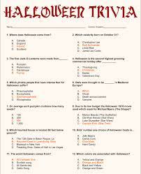 Check out the following trivia halloween quiz questions and answers to see how much you know about it. 10 Best Halloween Movie Trivia Printable Printablee Com