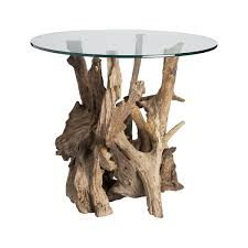 Shop Driftwood Round Side Table Collected Along The Shores Of Indonesia Unfinished Driftwood Forms T Driftwood Coffee Table Driftwood Table Driftwood Decor