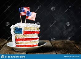 Independence Day Cake In Usa Flag Colours American National Holidays Flag Colors National Holidays