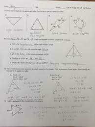 Be the first to answer this question. Right Triangles Test Answer Key