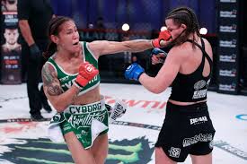 Check out these photos highlighting cris cyborg's tko win over leslie. Bellator 259 Results Cris Cyborg Puts Away Game Leslie Smith In Final Seconds Calls Out Cat Zingano Mma Fighting