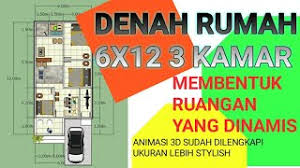 Desain rumah sederhana 2 lantai dengan model tropis ini juga bisa diterapkan di lahan 6×12. Artikel Desain Rumah Sederhana 6x12 3 Kamar Tidur Hbs Blog Hakana Borneo Sejahtera