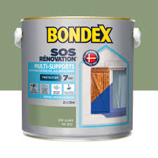Nous mettons à votre disposition une palette des chevalet bois peinture leroy merlin pas cher, pour assurer l'esthétisme de votre jardinet à l'aise financièrement. Peinture Multimateriau Exterieur Sos Renov Bondex Vert Olivier Satine 2 L Leroy Merlin