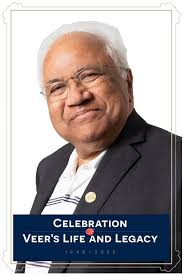 Today we will gather and celebrate the life of REI's co-founder, Veer  Bhartiya. We have lost a visionary, caring, and compassionate leader. Veer  was known to show the same amazing kindness, love,