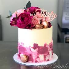 You can get colorful images of birthday cakes with candles here. Thirtieth Birthday Cake Rose Gold Modern Birthday Cakes Cake Cake Designs Birthday