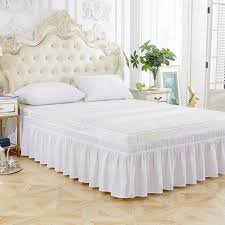 Check spelling or type a new query. Qiilu Elastic Polyester Bed Skirt Ruffle Easy Fit Spread Cover Valance Elastic Bed Skirt Bed Ruffle Walmart Canada