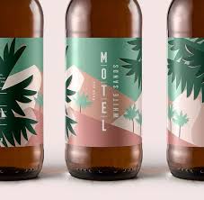 Motel Is A Berlin Based Craft Brewery With No Fixed Address This Packaging Along With The Photogra Bottle Design Packaging Brewery Design Craft Beer Packaging