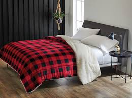 It is cheaper to wash your down comforter in cold water. Better Homes And Gardens Reversible Plaid Velvet Sherpa Comforter Full Queen Walmart Com Walmart Com