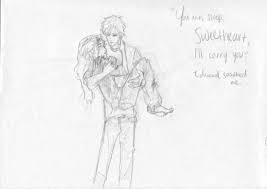 Edward And Bella Burdge Cute Couple Drawings Saga Art
