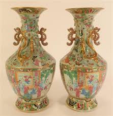 1850 rose medallion chinese porcelain cup and saucer antique. Chinese School 20thcentury Rose Medallion Vases Mutualart