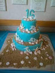 Sweet sixteen beach themed birthday party. Pin By Sherry Clowers Howe On Cakes Sweet 16 Birthday Cake Sweet Sixteen Cakes Beach Sweet 16