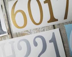 Better box mailbox number plate replacement. Gold Mailbox Number Etsy