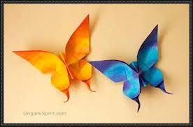 New Paper Craft How To Fold An Origami Butterfly On Papercraftsquare Manualidades Origami Mariposas Manualidades Origami